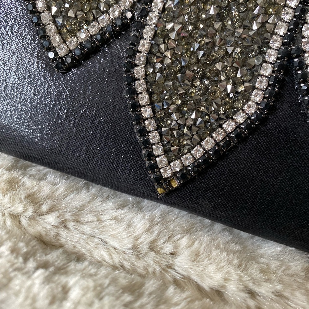 Bebe Rhinestone Clutch NWT - Picture 2 of 11